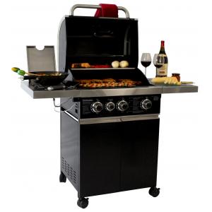 Prominent 3+ burner black cabinet
